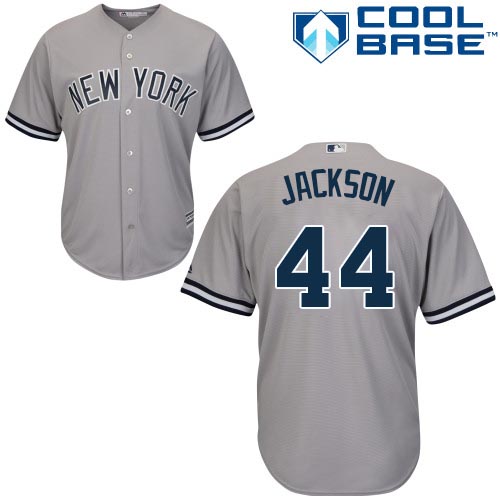 Yankees #44 Reggie Jackson Grey Cool Base Stitched Youth MLB Jersey